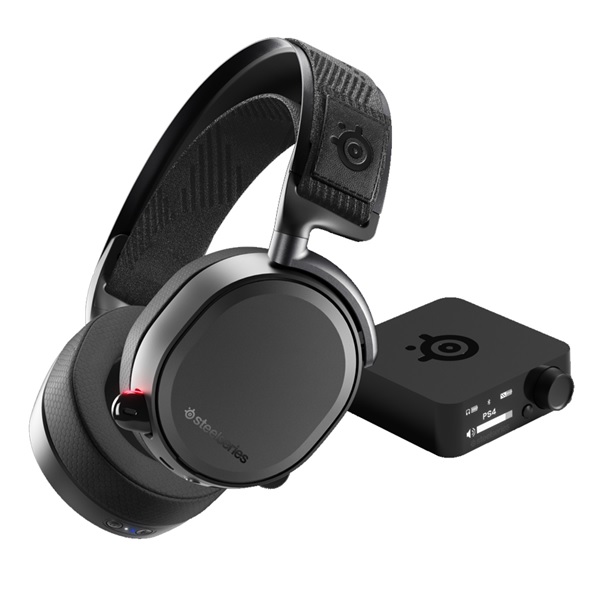 SteelSeries Arctis 7+ Plus Wireless Over-Ear Gaming Headset - Black -NO  DONGLE 810052982663