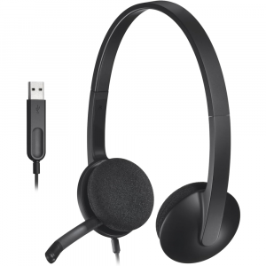Logitech H340 USB Headset Noise Canceling Microphone