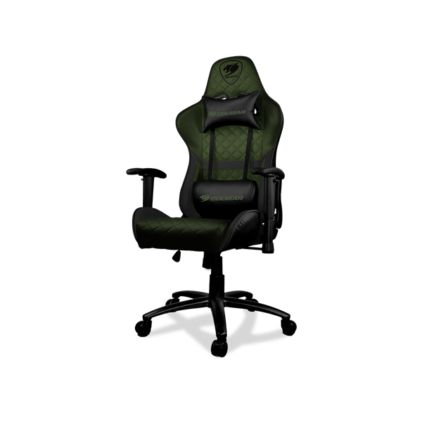 cougar gaming chair green black 1
