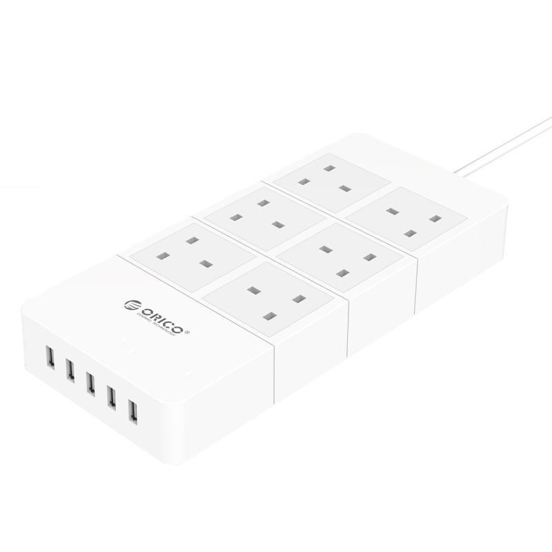 Imidlertid respekt anker ORICO 6A5U 6 AC Outlet Surge Protector Power Extension Strip with 5 USB  Charger Ports - PC Kuwait - Ultimate IT Solution Provider in Kuwait