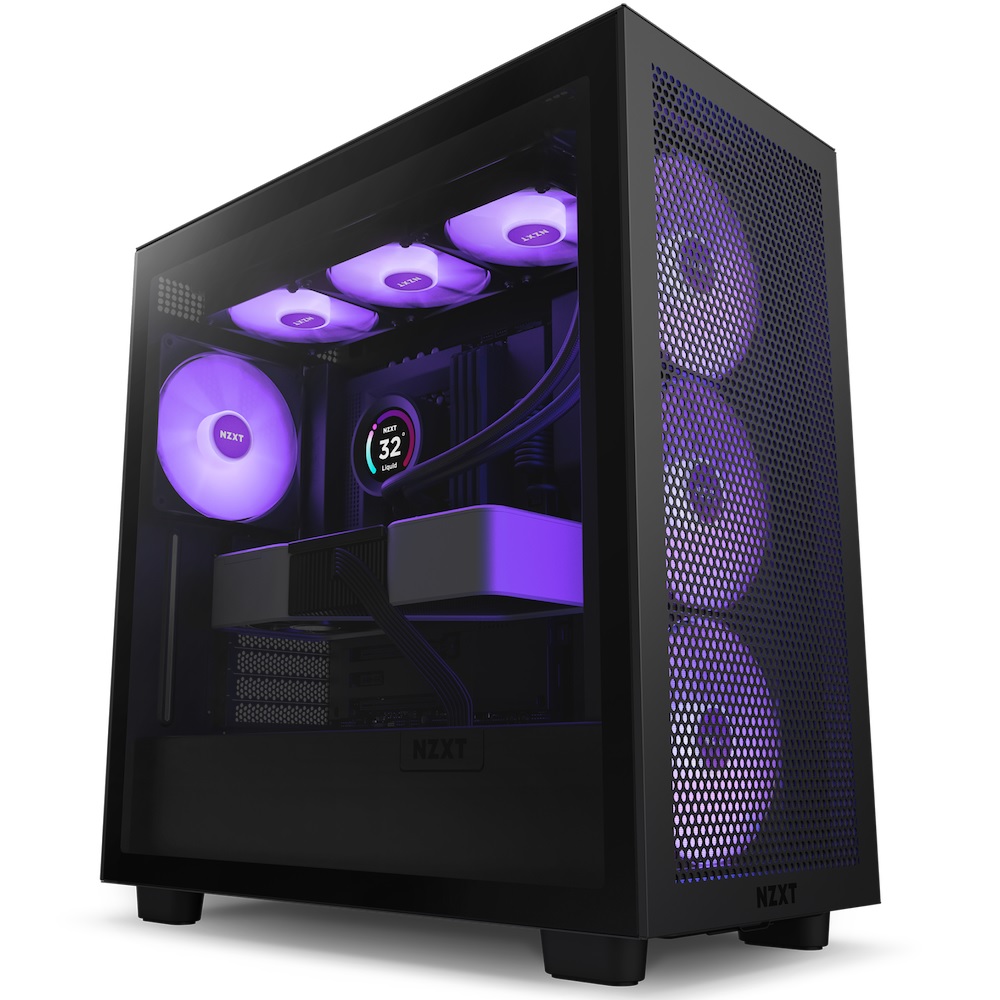 NZXT H7 Flow RGB Mid-Tower PC Case (Black) - PC Kuwait - Ultimate