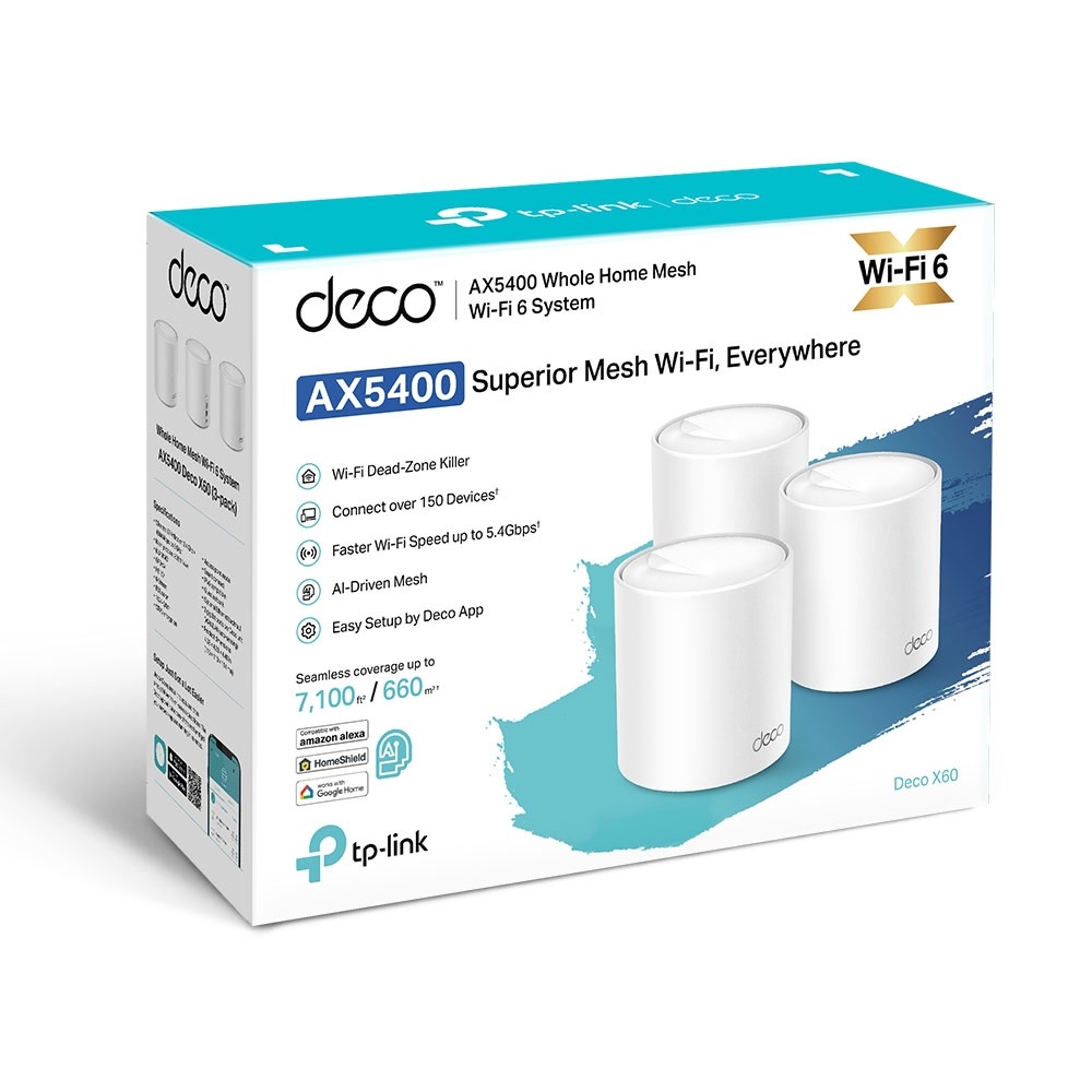 Système WiFi 6 TP-Link Deco X60 mesh AXE5400 pour toute la maison