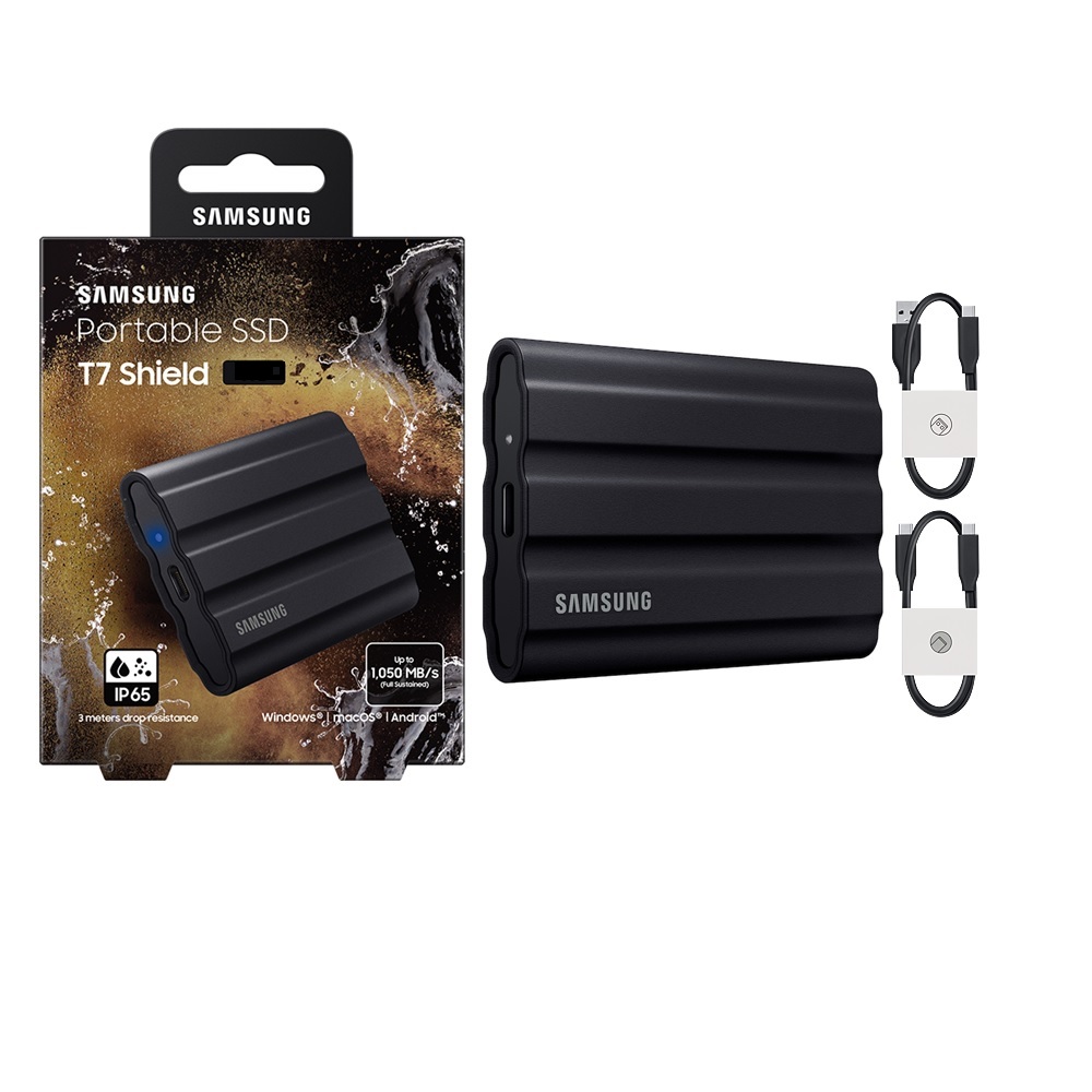Samsung T7 Shield 4TB NVMe Portable External SSD - Black (MU-PE4T0S) for  sale online