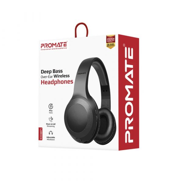 Promate LaBoca Deep Bass Over-Ear Wireless Headphones