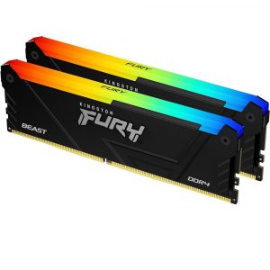 Kingston 32GB 3600MHz Fury Beast RGB DDR4 PC RAM Memory Kit (16GB x2)