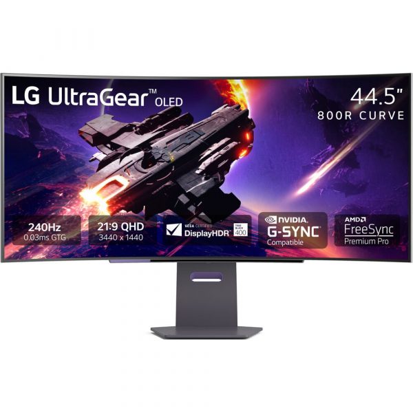 45" UltraGear™ OLED WQHD 240Hz 0.03ms G-Sync Compatible 800R Curved Gaming Monitor