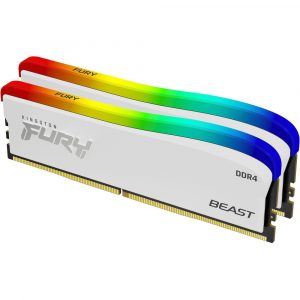 Kingston 16GB FURY Beast DDR4 RGB Special Edition RAM (White, 2 x 8GB)