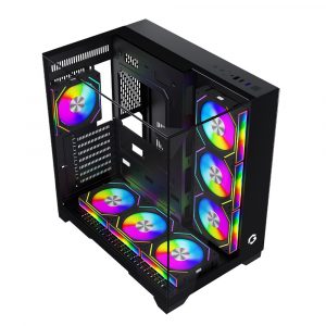 GAMEON Valkyrie I Series Mid Tower Gaming Case - Black