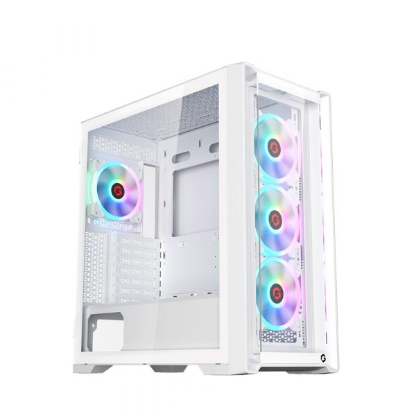 GAMEON Vortex Arctic Series Mid Tower Gaming Case - White