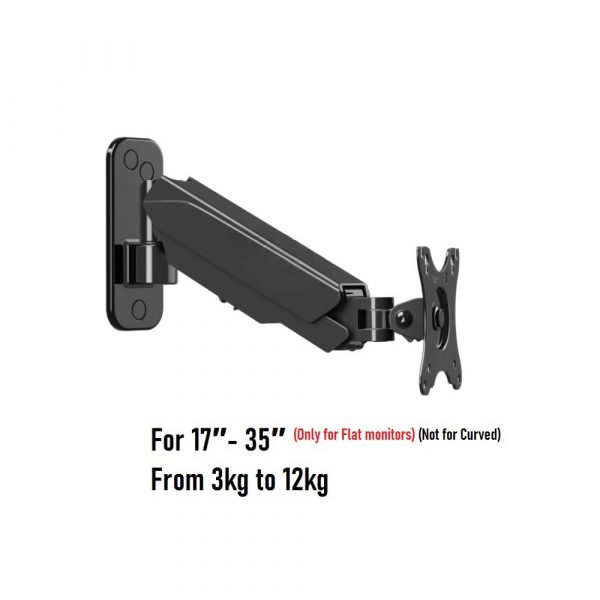 Single Monitor Arm 17″ – 35″ Wall Mount