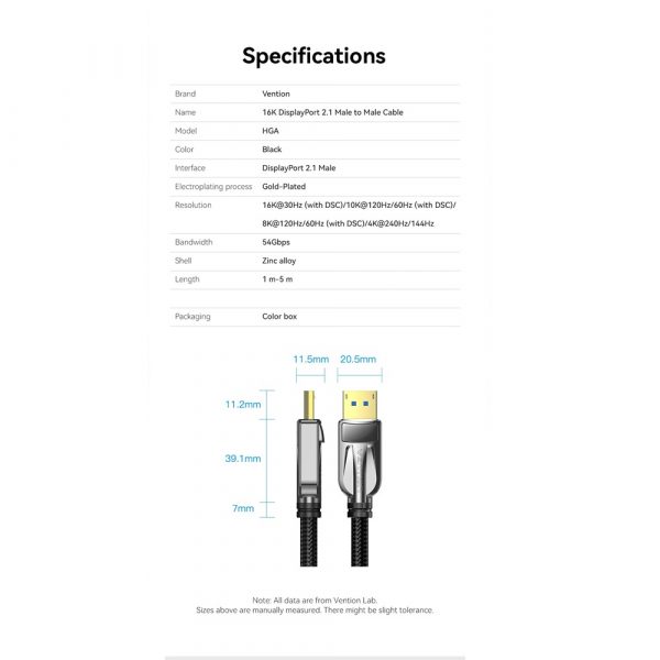 DP 2.1 cable123414