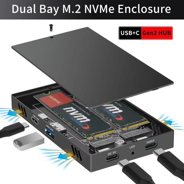 Dual NVME Enclosure