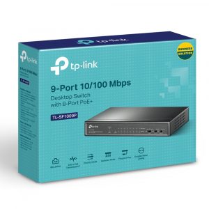 9-Port 10/100Mbps Desktop Switch with 8-Port PoE+