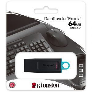 Kingston 64GB DataTraveler Exodia Flash Drive