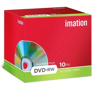 Imation DVD-RW 4.7GB 10PK Jewel case