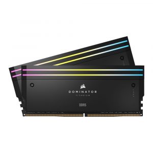 DOMINATOR® TITANIUM RGB 32GB (2x16GB) DDR5 DRAM 7000MT/s CL34 Intel XMP Memory Kit — Black