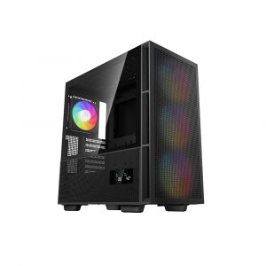 DeepCool CH560 Digital Tempered Glass Mid Tower Black Gaming Case