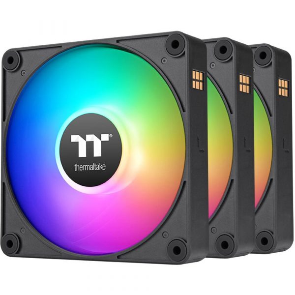 Thermaltake CT120 EX ARGB Sync PC 120mm Cooling Fan (3-Fan Pack, Black)