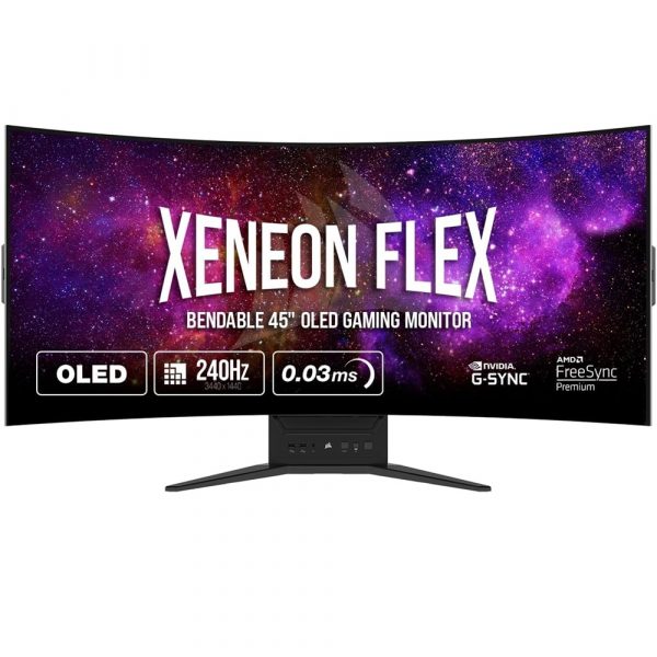CORSAIR XENEON FLEX 45WQHD240 45-Inch Bendable Gaming Monitor