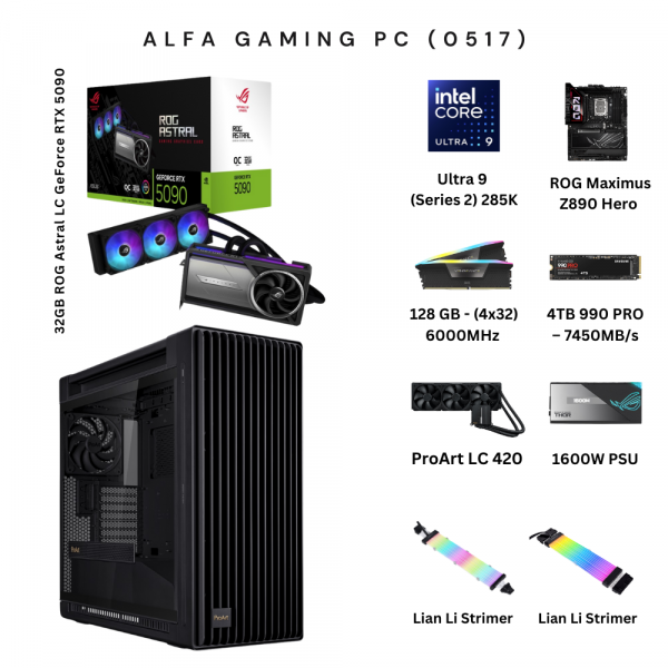asus rog astral 5090 gaming pc