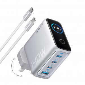 Anker Charger 140W, 4-Port Foldable PD 3.1 USB-C GaN Charger