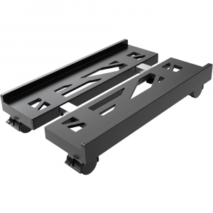 PC Case Holder Adjustable Movable Chassis Tray Mobile CPU Stand for a Desktop Computer