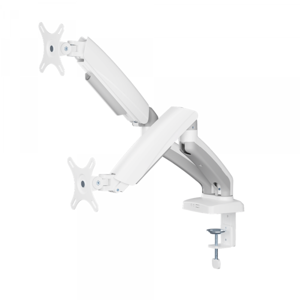 Mechanical Spring Monitor dual Arm For Gaming And Office Use