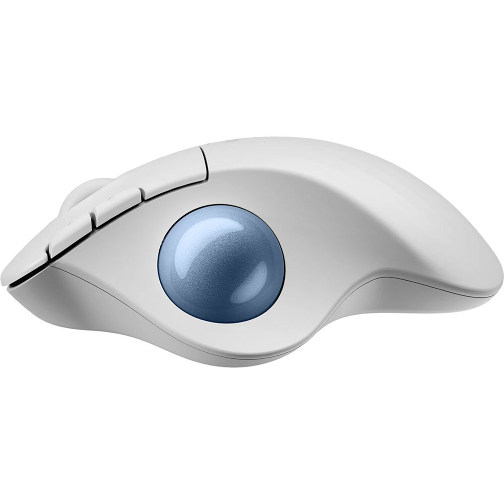 Logitech Ergo M575S Wireless Trackball Mouse - Off-White + Blue Ball - Image 4
