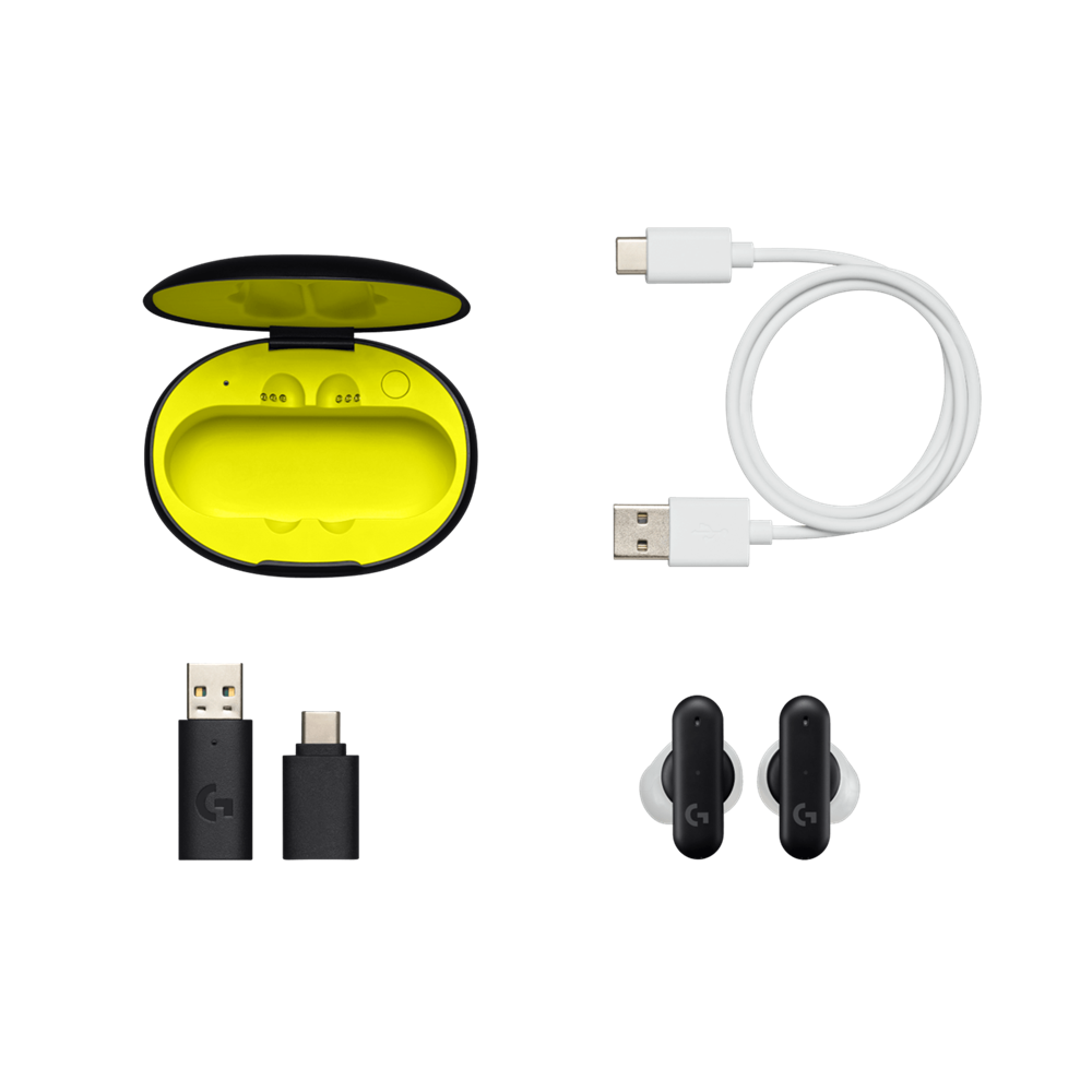 Logitech FITS True Wireless Gaming Earbuds Headset - PC, PlayStation, Mobile (Open Box) - Image 6