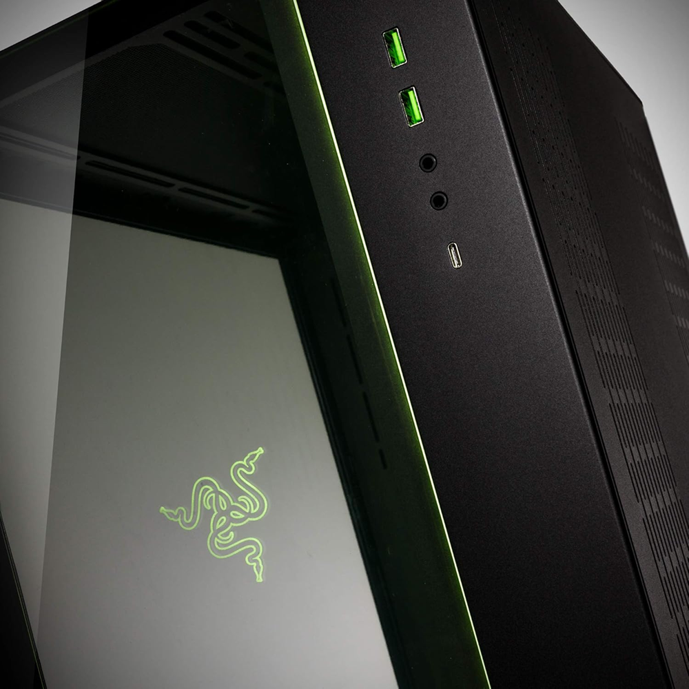 Lian Li O11 Dynamic Razer Edition Mid Tower Gaming PC Case, Black - Image 2