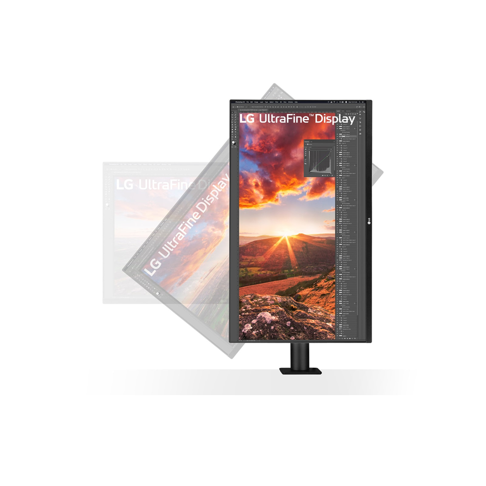 LG 32" UN880 UltraFine 4K 60Hz 5ms Ergo IPS USB-C 60W HDR Speaker Dual HDMI Monitor - Image 3