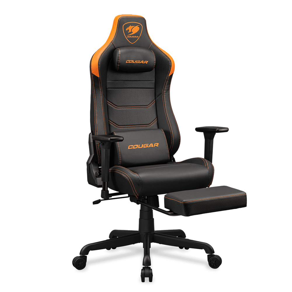 COUGAR Armor EVO S Gaming Chair Retractable Footrest - Orange, 120kg - Image 9