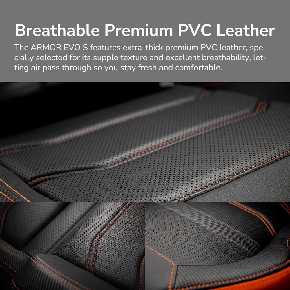 COUGAR Armor EVO S Gaming Chair Retractable Footrest - Orange, 120kg - Image 7