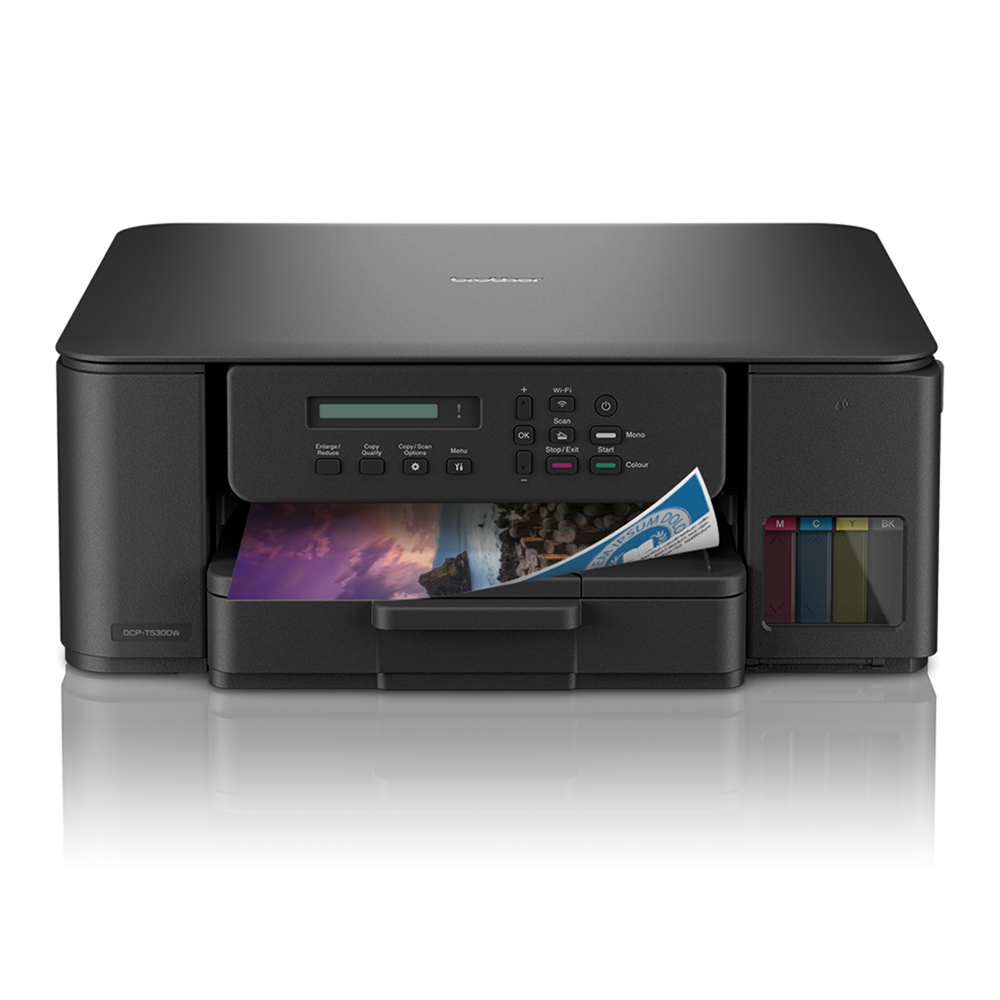 Brother T530DW Refill Ink Tank System 3in1 Duplex Printer, Print, Scan, Copy, Wireless - Image 2