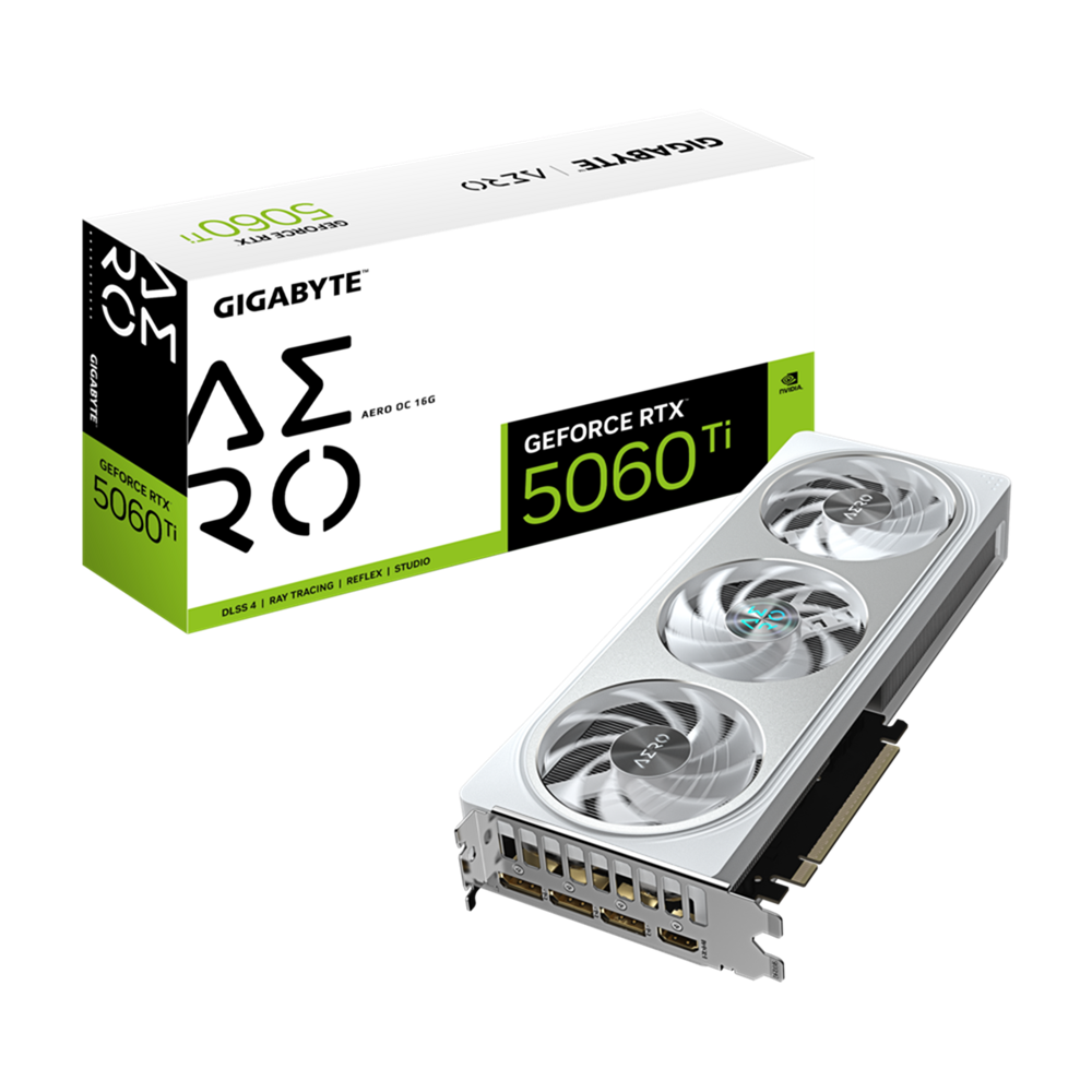 GIGABYTE GeForce RTX 5060 Ti AERO OC 16G Graphics Card