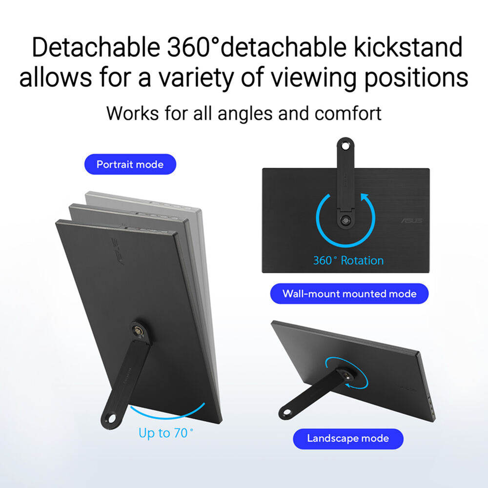 ASUS 16″ ZenScreen MB169CK FHD IPS USB-C Portable Monitor with Sleeve - Image 4