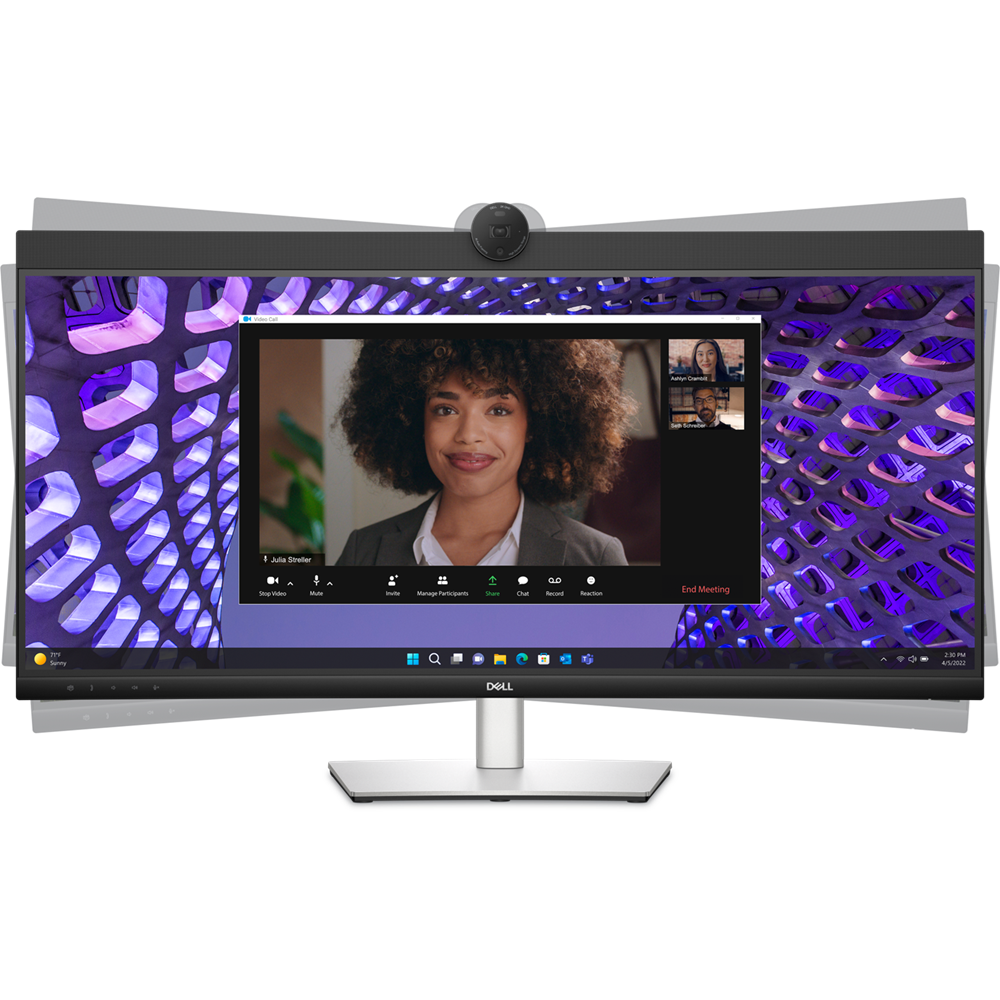 Dell Pro 34″ Plus P3424WEB Curved Video Conferencing 2K IPS Webcam Speaker USB-C 90W Adjustable Monitor - Image 3