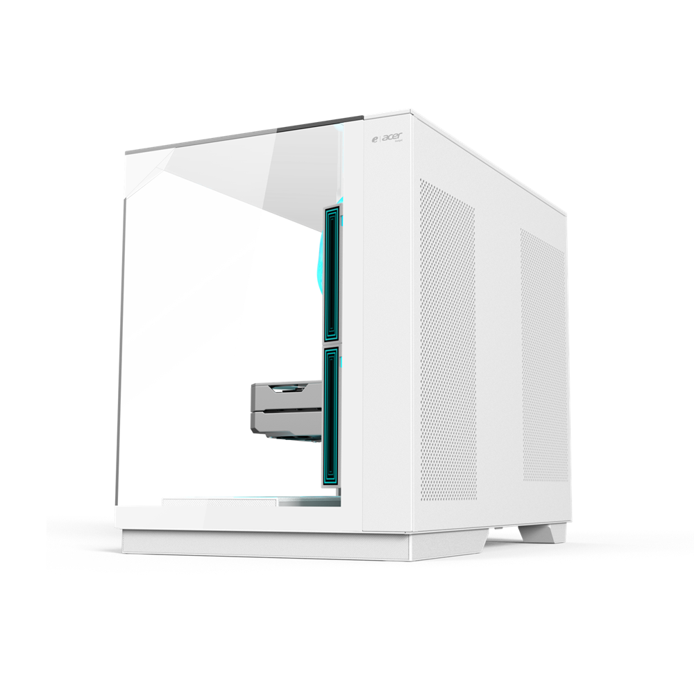 Acer V330W Mid Tower Gaming PC Case - White (6-Fans) - Image 4