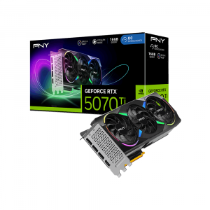 PNY GeForce RTX™ 5070 Ti ARGB EPIC-X RGB™ Overclocked Triple Fan GPU
