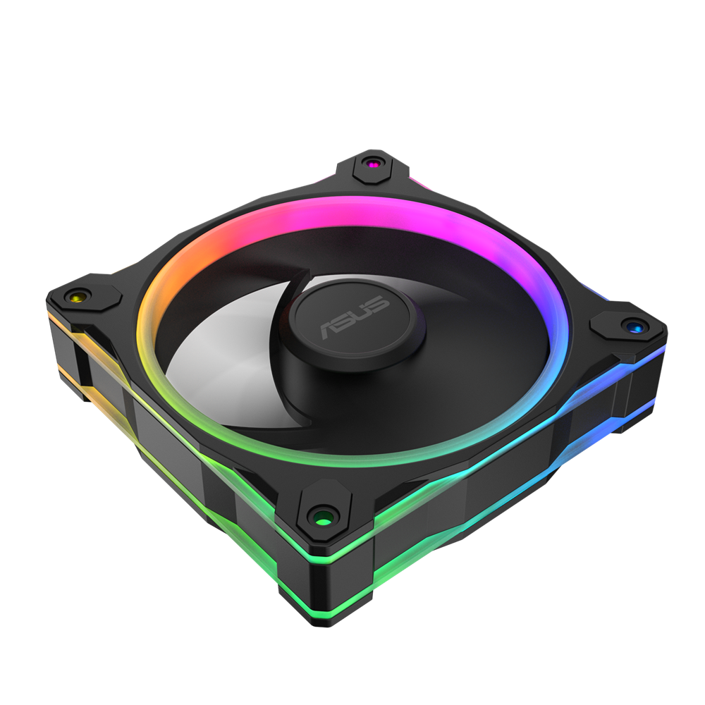 ASUS Prime MR120 ARGB Reverse Fan Dual-sided Lighting, 3-Pack, Black - Image 4