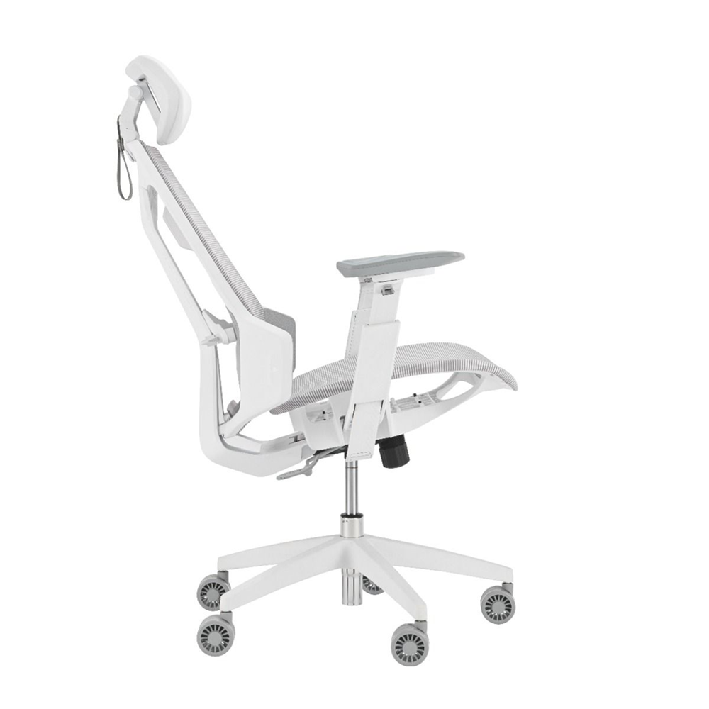 ASUS SL400C ROG Destrier Core Ergo Gaming Chair - Futuristic Cyborg Aesthetic (White) - Image 2