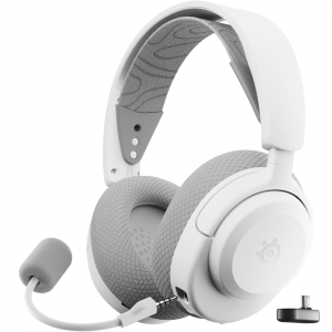 SteelSeries 61687 Arctis Nova 3P Wireless for PlayStation - White Gaming Headset with Mobile App Control