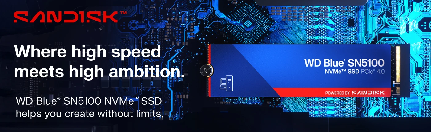 WD Blue SN5100 Nvme SSD PCIe 4.0 Sandisk