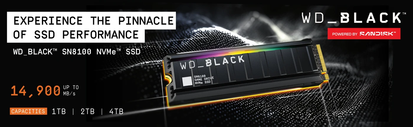 WD Black SN8100 Nvme SSD PCIe 5.0 Sandisk
