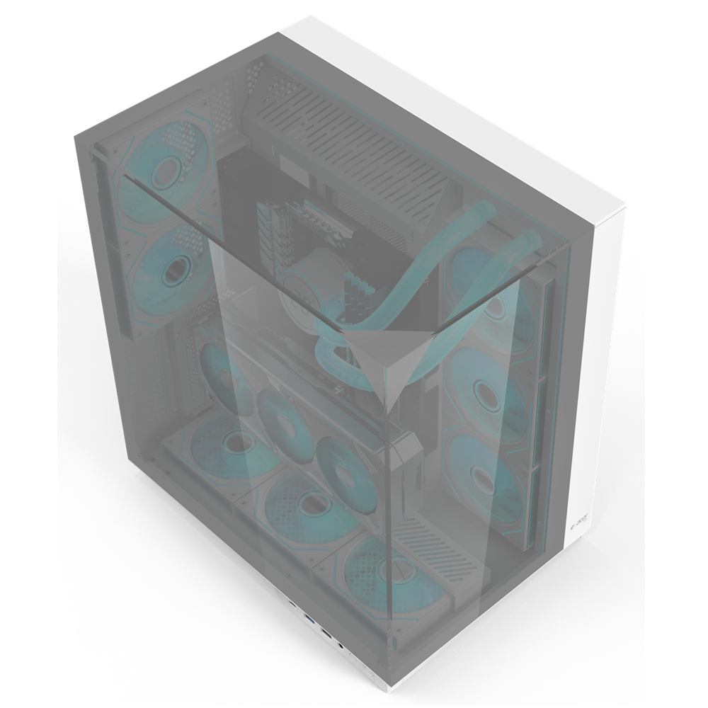 Acer V333 Mid Tower Gaming PC Case - Mirror (8-Fans) - Image 2