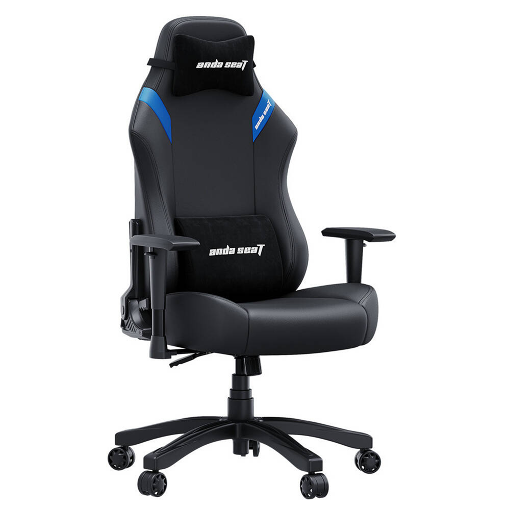 AndaSeat Luna Series (L) - PVC Leather Gaming Chair - Black/Blue - Image 3
