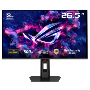 ASUS 27" ROG Strix OLED XG27AQDPG QD-OLED 500Hz 0.03ms 2K HDR500, HDMI 2.1, True 10-bit Color,  Ai Visual Gaming Monitor