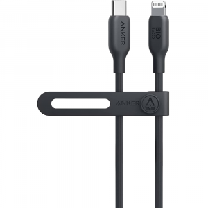 Anker 542 USB-C to Lightning Cable - Bio-Based - 3ft/0.9m - Black - A80B1H11