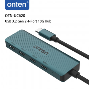 Onten UC620 4-Port USB-C 3.2 Gen2 Hub 10Gbps, (USB-C to USB-C), Not Support Monitor Display