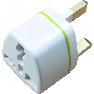Universal Power 3 Pin Travel Adapter, US/AU/JP/CN Socket, UK Plug, 13A